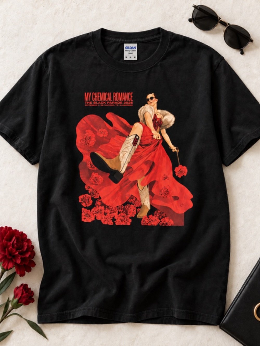 My Chemical Romance The Black Parade 2026 Tour Shirt San Antonio Alamodome